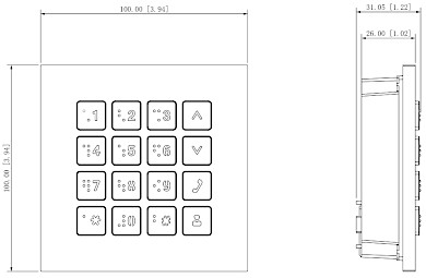 Dahua VTO4202F-MK Tastenfeld Modul